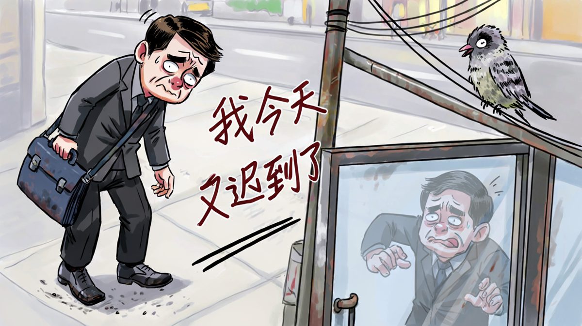最后一格：鞋穿反了，周一的崩溃彻底收工