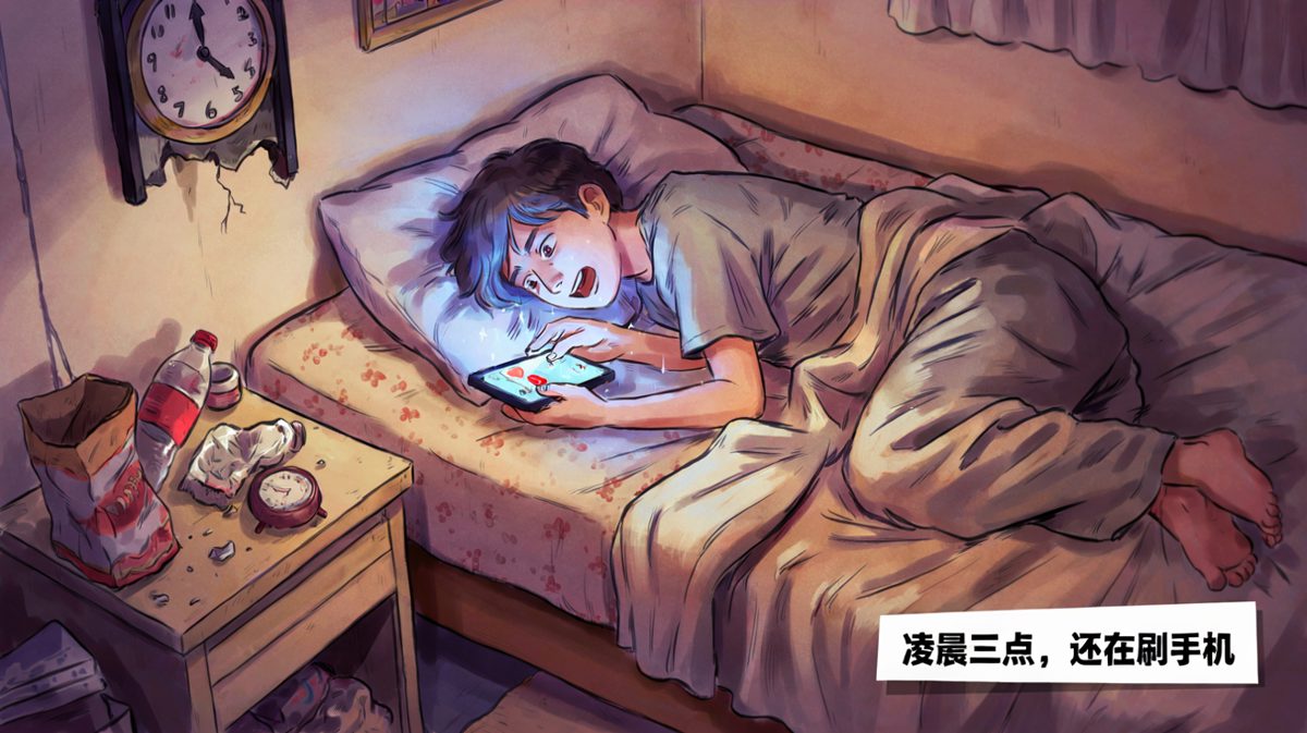 深夜三点还在刷手机，根本停不下来！