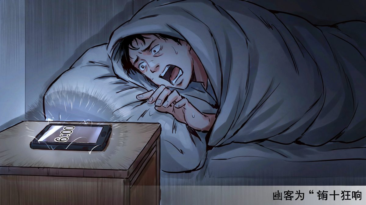 闹钟响起，主角与被窝展开第一天拉锯战