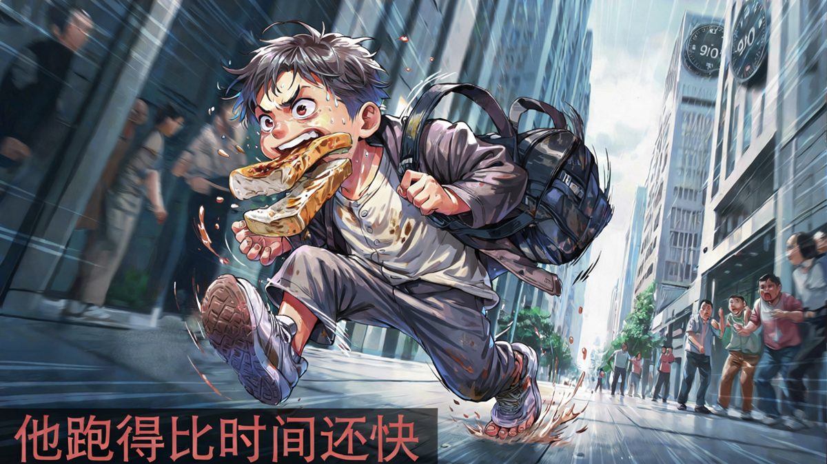 全副武装（并没有），开启极限冲刺赶上班