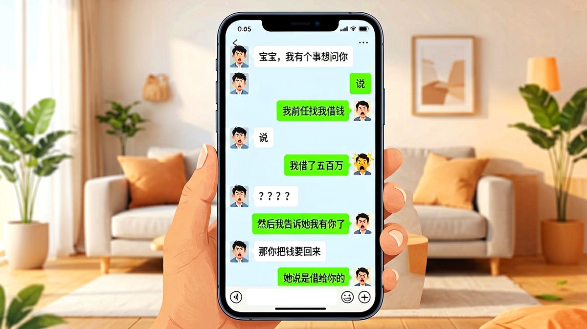 男生用前任借钱测试女友，结果被反向套路的神反转对话