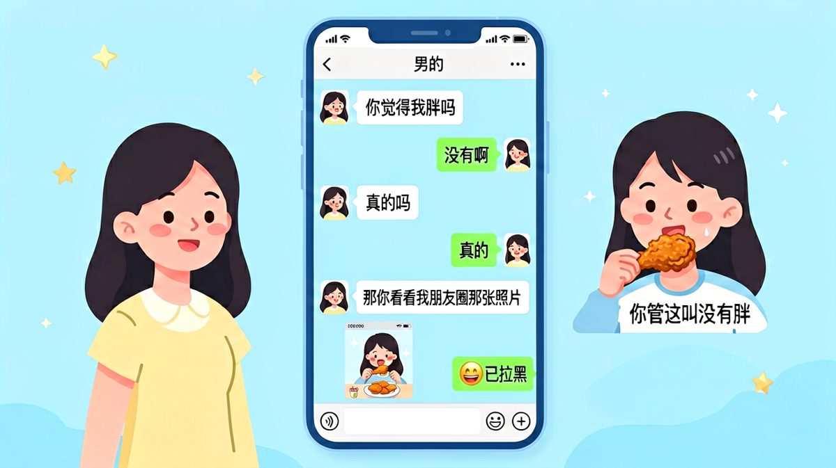 你觉得我胖吗——答案藏在你朋友圈