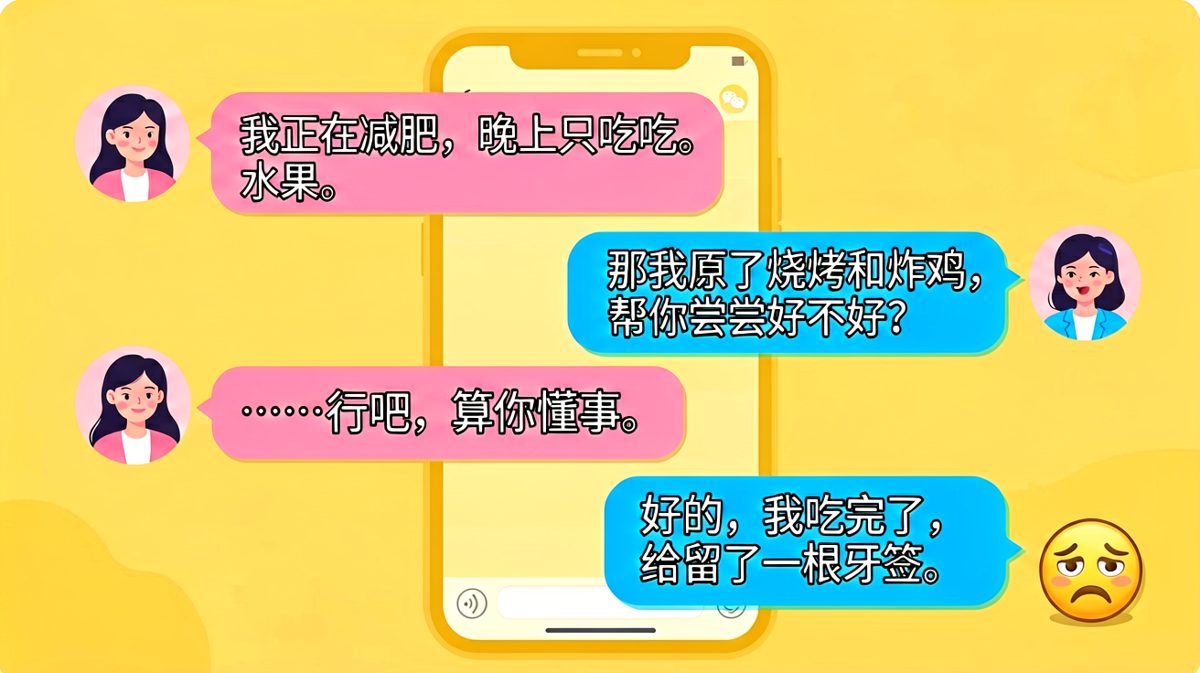 减肥这件事，男生总是有自己的一套理解