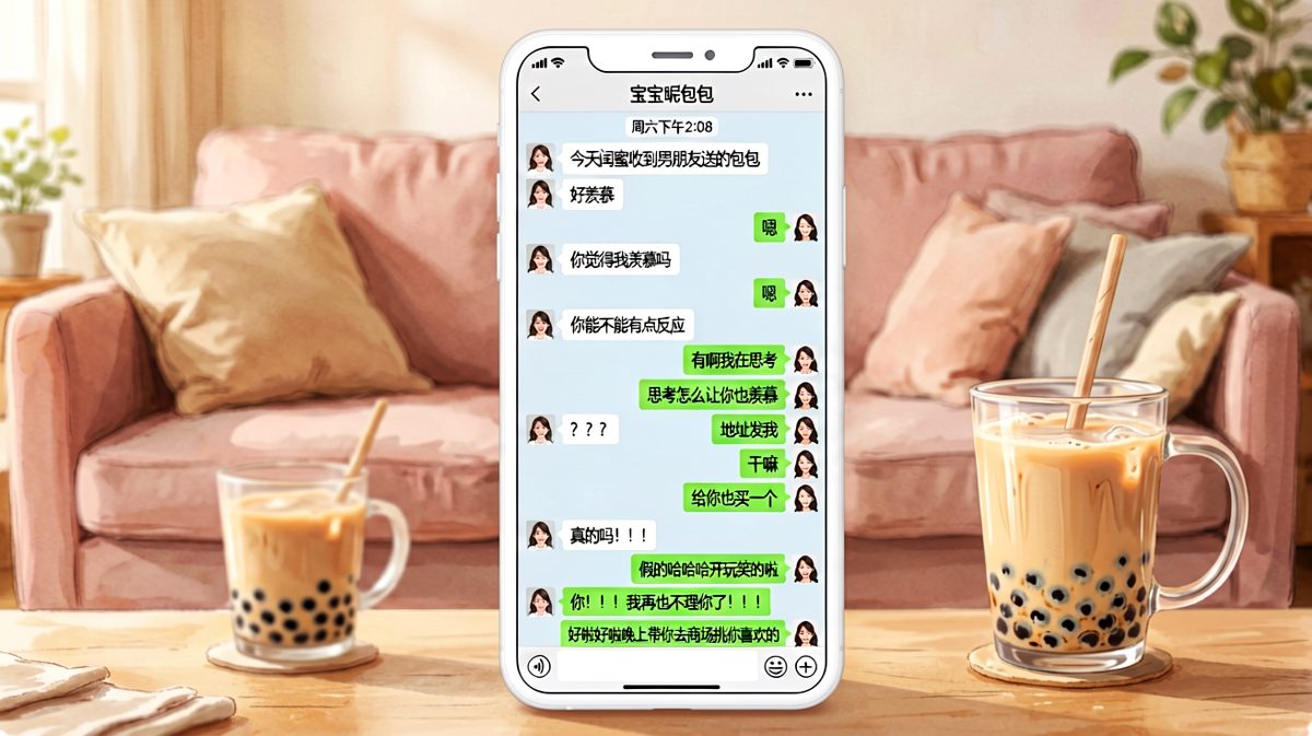 逗女朋友开心是男生的必修课