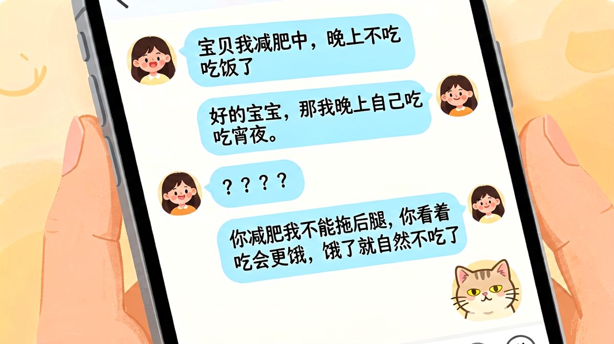 减肥？不，是让我饿着看你吃