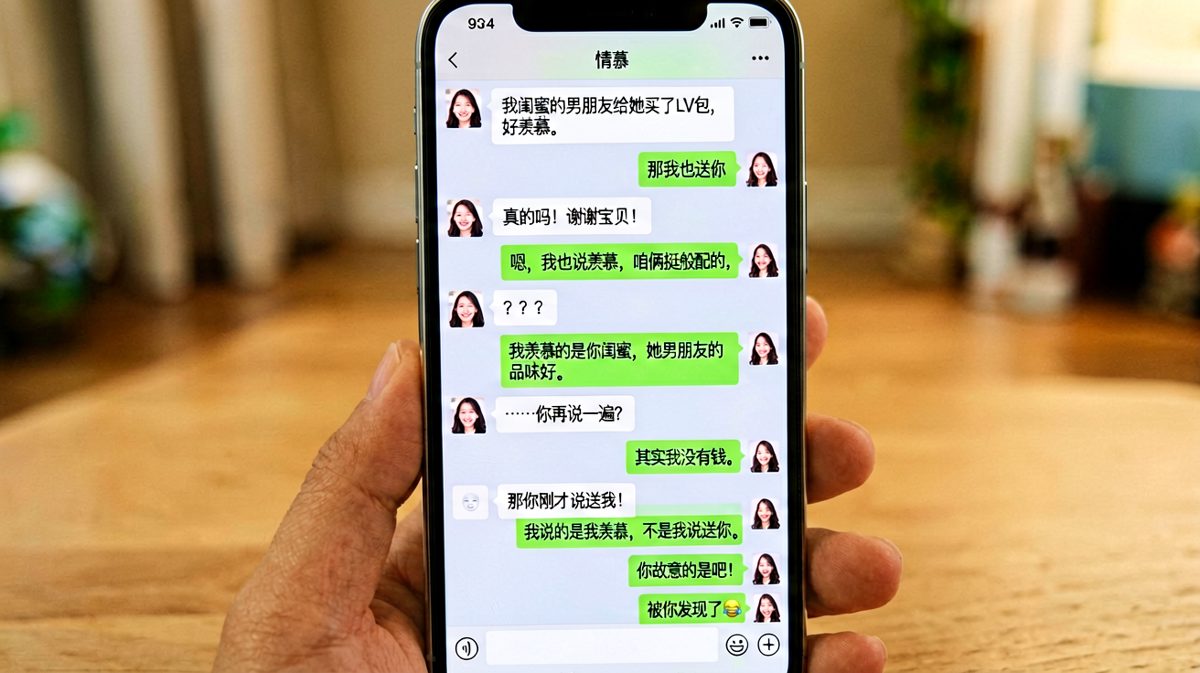 一句话玩出三个歧义，男生逻辑无敌