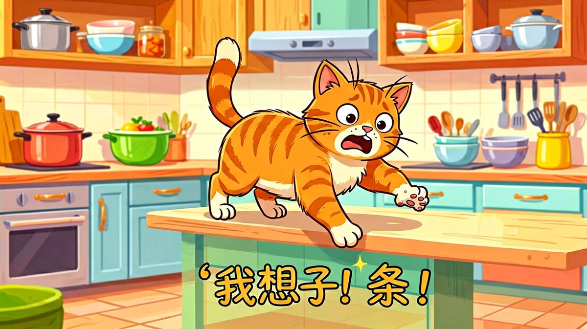 喵星人：我以为我能行的！