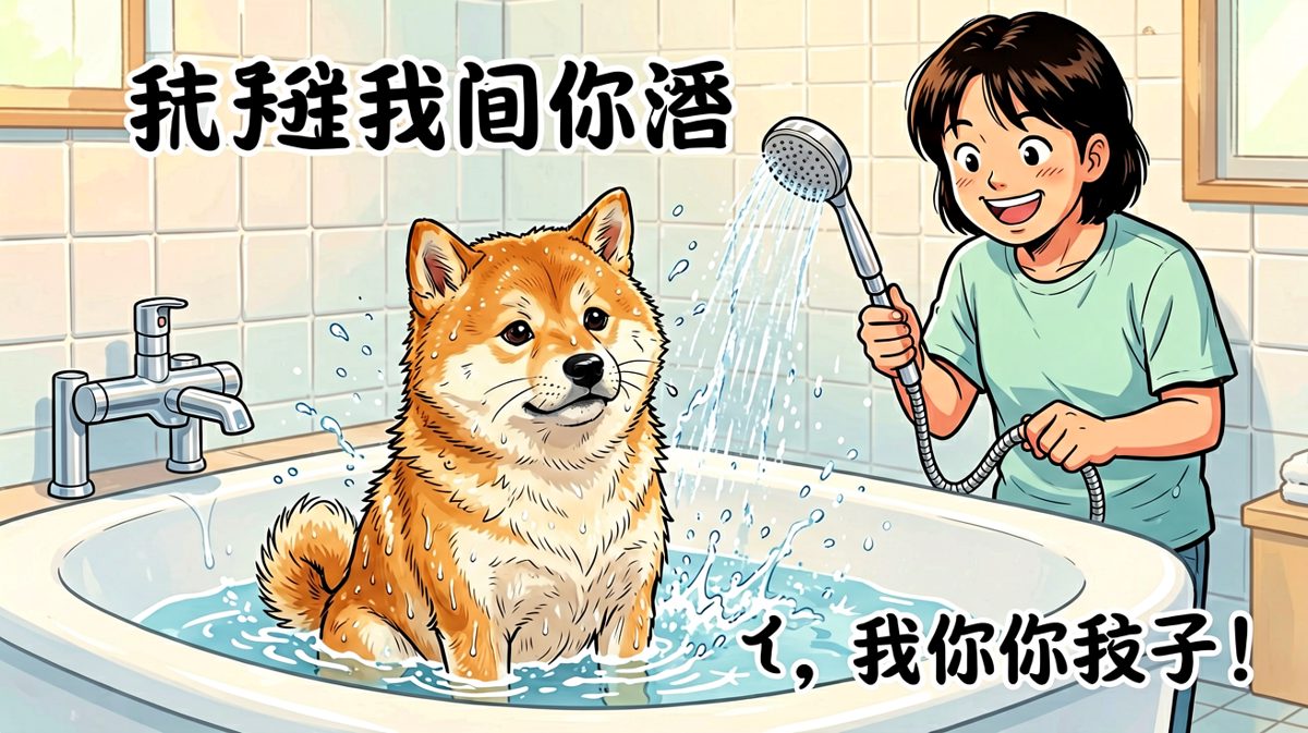 本汪今日拒洗，闲人退散！
