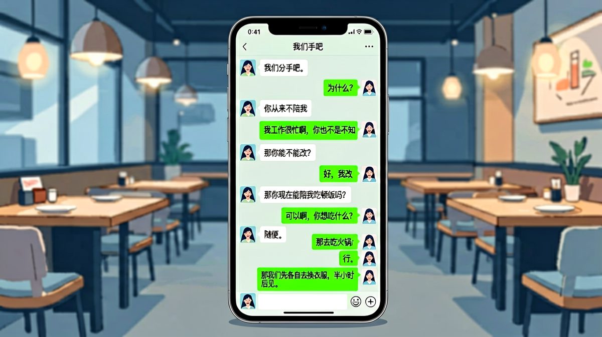 「分手吧」——结果分手前还要约顿饭再吃
