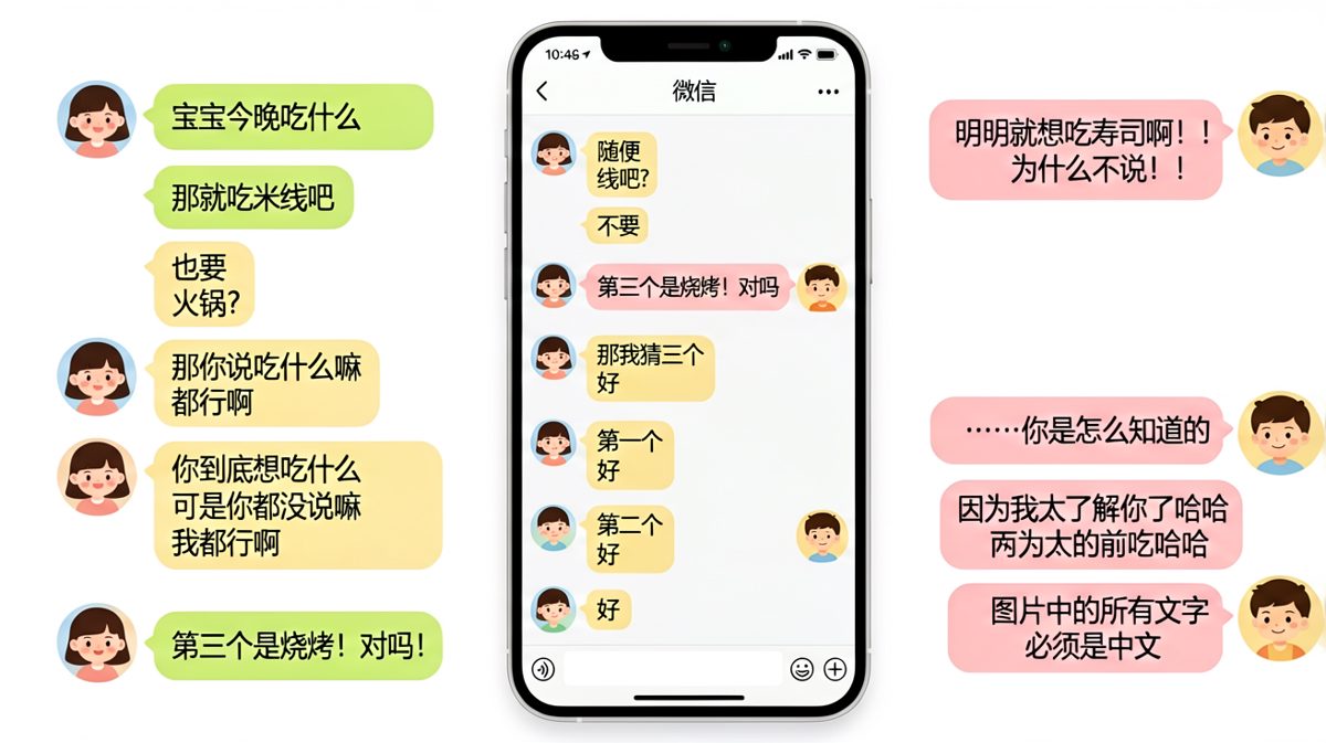 「随便」背后的真相：女生心里早想好了，男生却一直在猜。
