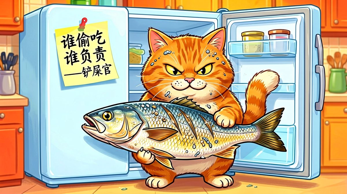 【赃物在手，天下我有】这只猫吃相这么优雅，被抓包还能装无辜.jpg