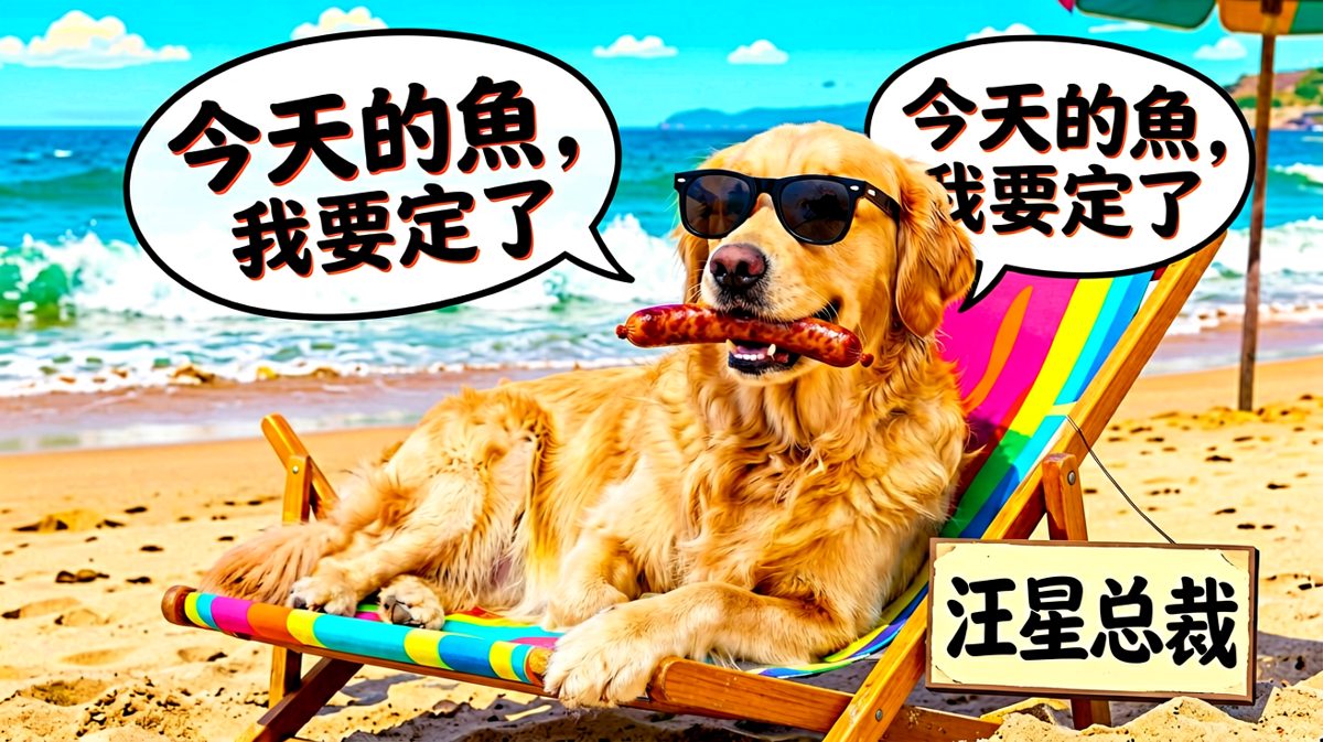 【高端汪的休闲时光】墨镜一戴，谁都不爱，这根香肠是我最后的底线