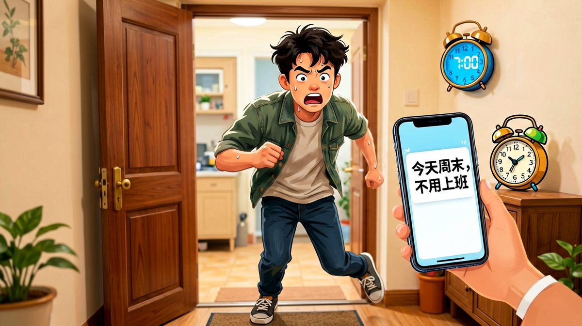 终局：闹钟赢了，周末根本不需要它