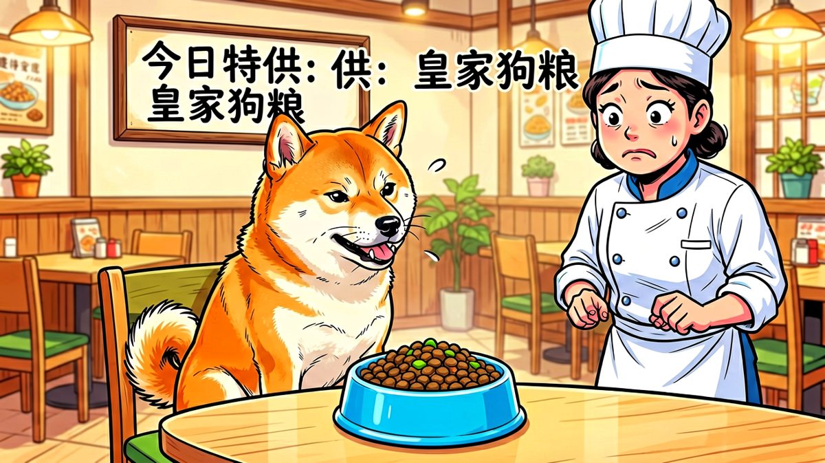 柴犬：本汪要吃日料！这破狗粮打发叫花子呢？！