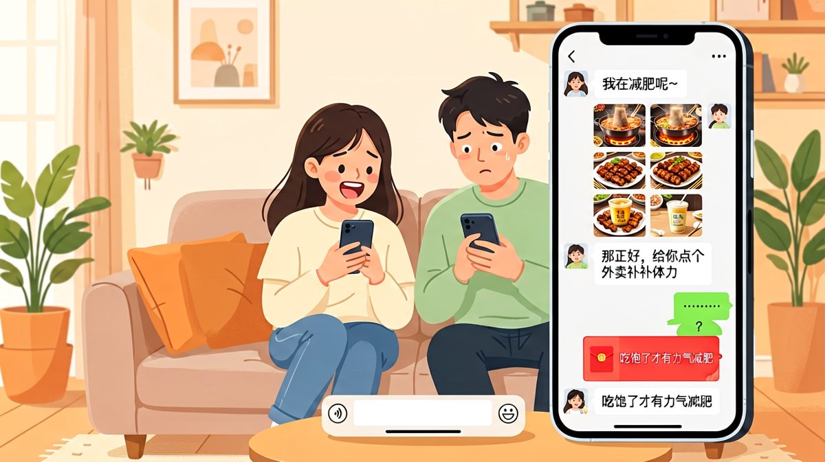 减肥路上的最大绊脚石，是男朋友的「爱心投喂」。