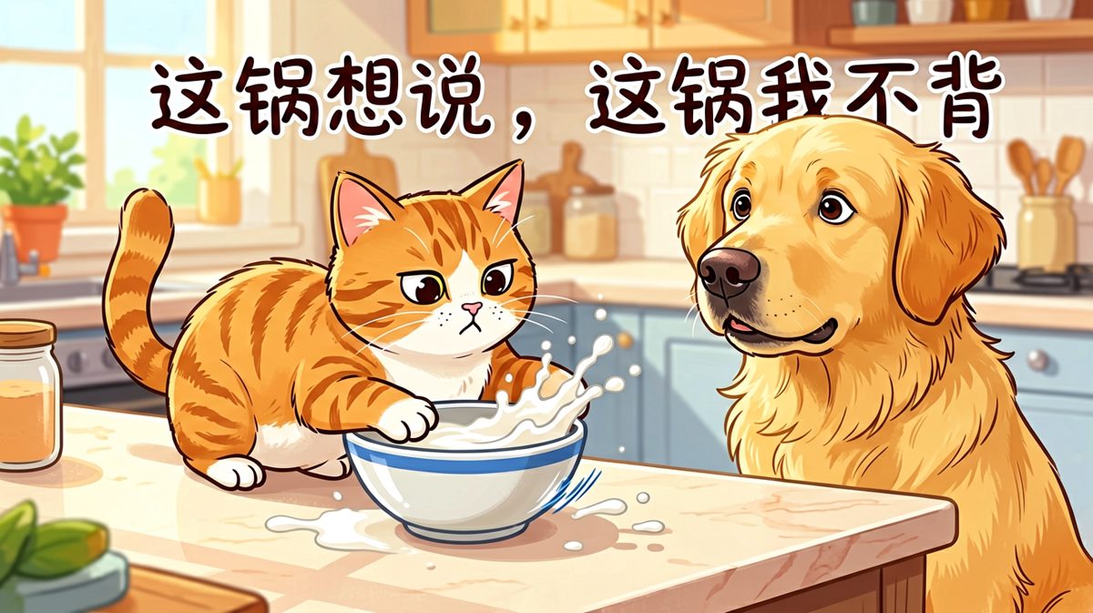 猫咪：我只是轻轻碰了一下……吧？