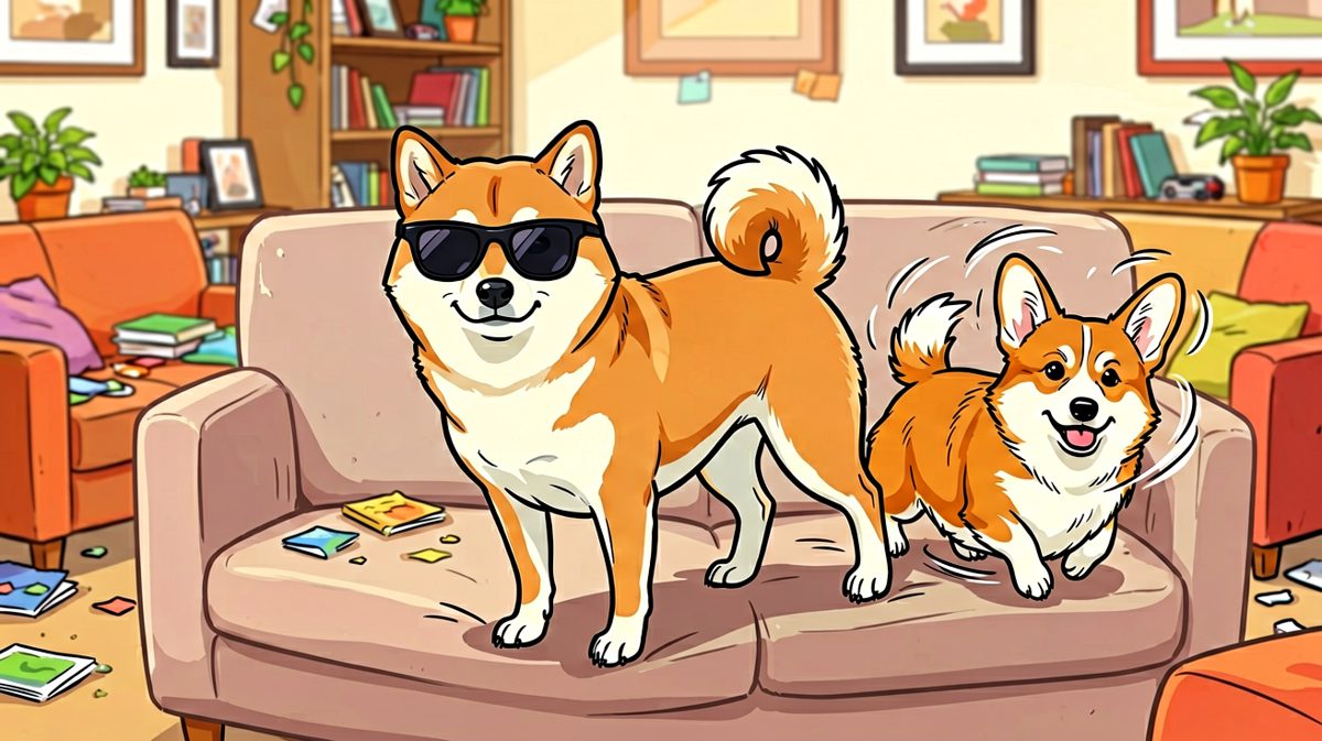 柴犬：刚才那只转圈的是谁我不认识