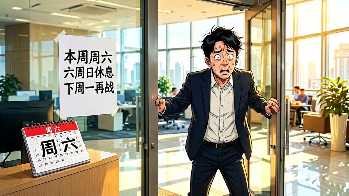 冲到公司才发现——今天明明是周六