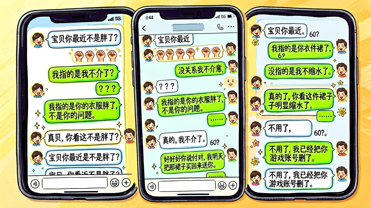 夸她瘦不成反被绝杀，智商掉线名场面