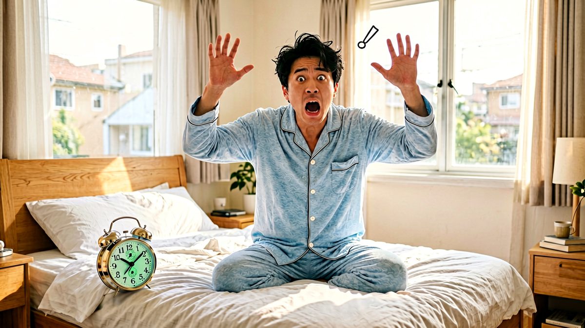 格子一：睡过头的惊恐时刻