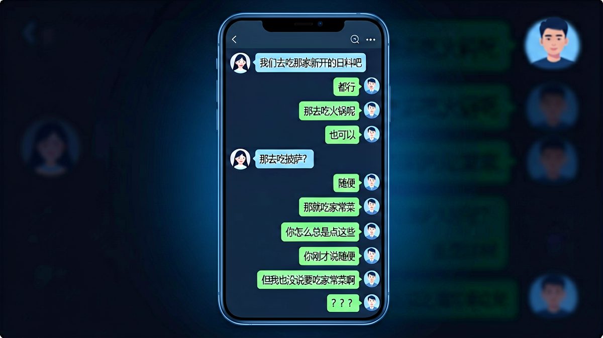 '随便'是情侣间最危险的词，没有之一。