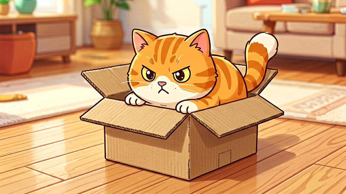 猫咪的哲理：只要我够扁，哪里都是家。