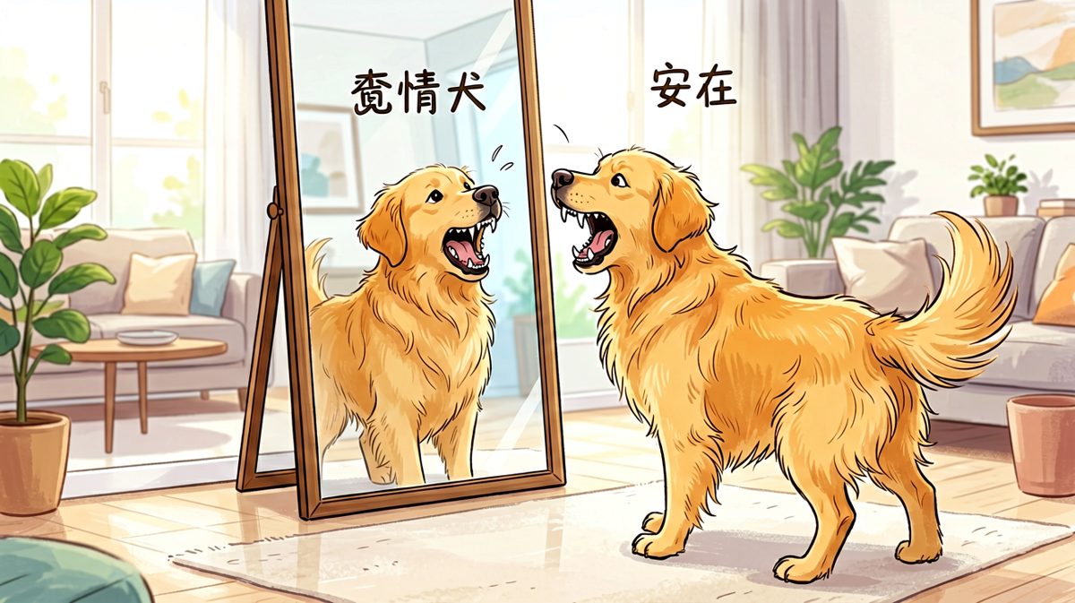 狗狗的困惑：这只狗是谁？为什么要挡我的路！