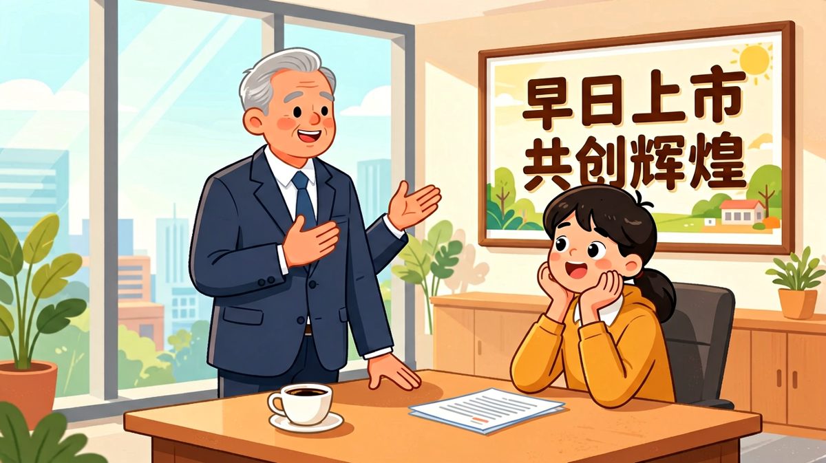员工满怀期待地问'公司啥时候上市'，老板一拍胸脯：快了快了！
