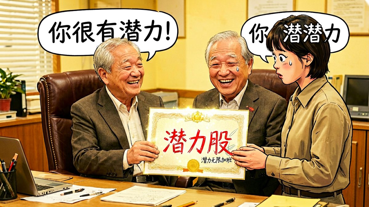 老板夸'你很有潜力'，员工感动不已，结果潜力等于潜着别动、力不从心。