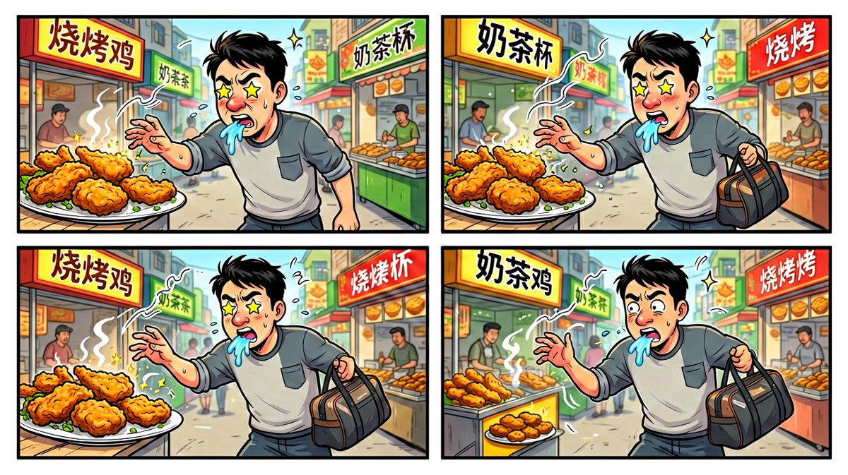 路过美食街，理智被香味击溃