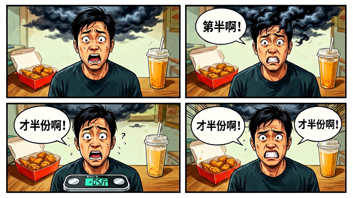 第二天上秤，心态崩了