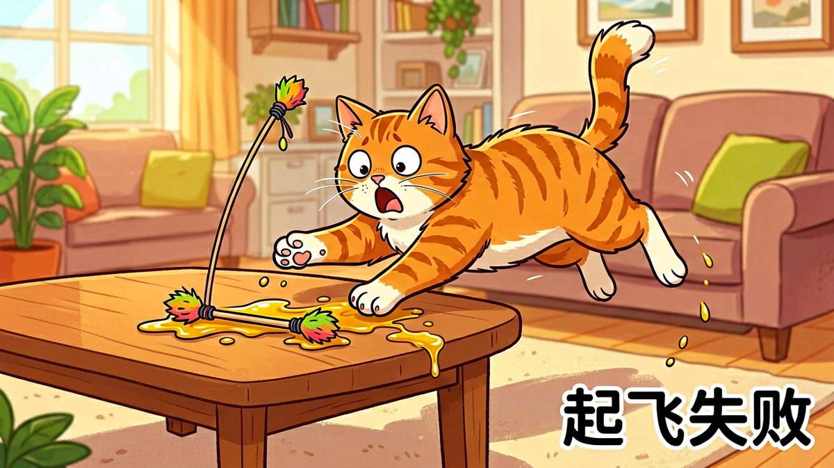 猫：我以为我能行，但重力不同意