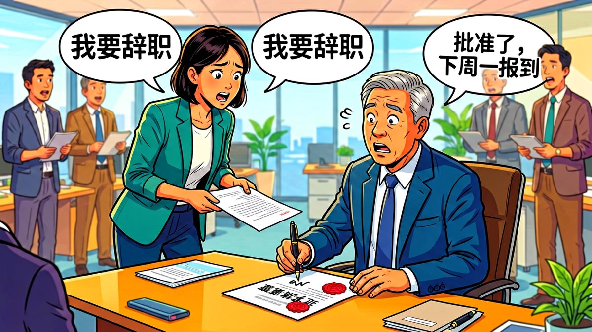 员工豪气说'我要辞职'，老板秒回'批准'，员工：……等等，不是您应该挽留我吗？