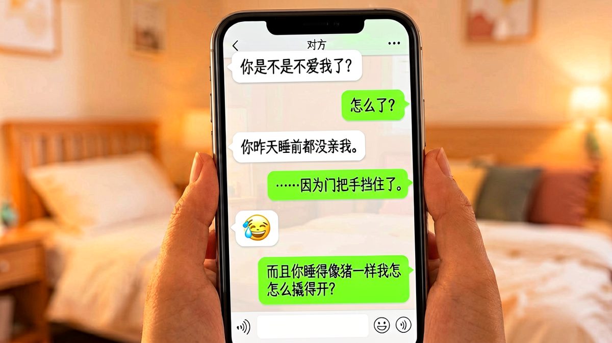 睡前没亲我，结果说是门把手的问题