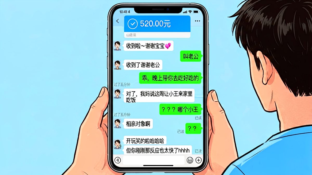 用相亲对象测试男朋友反应，翻车现场
