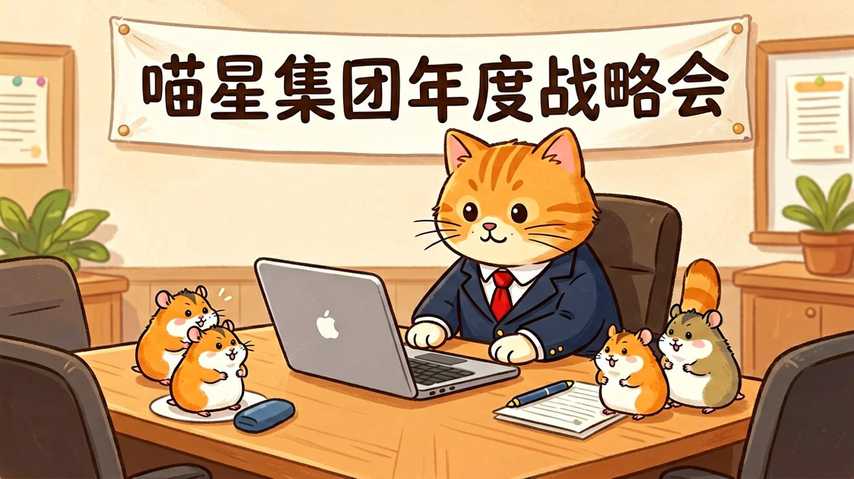 猫咪去上班了，老板比我还忙