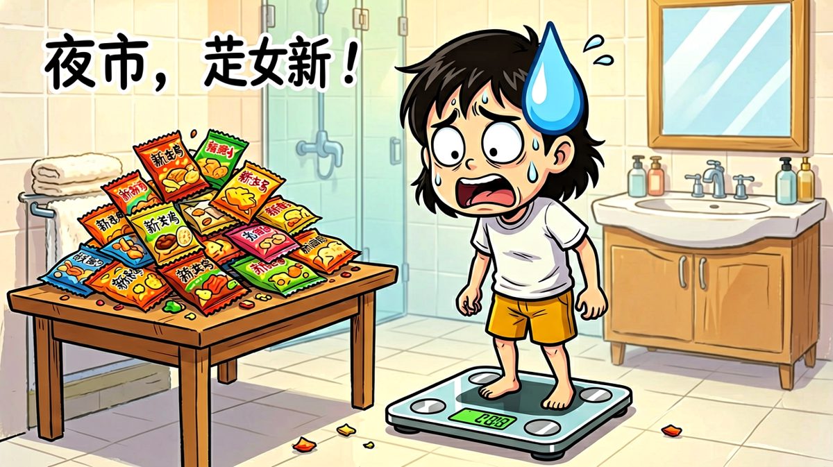 体重没变……零食倒是吃了一整个月，泪目。