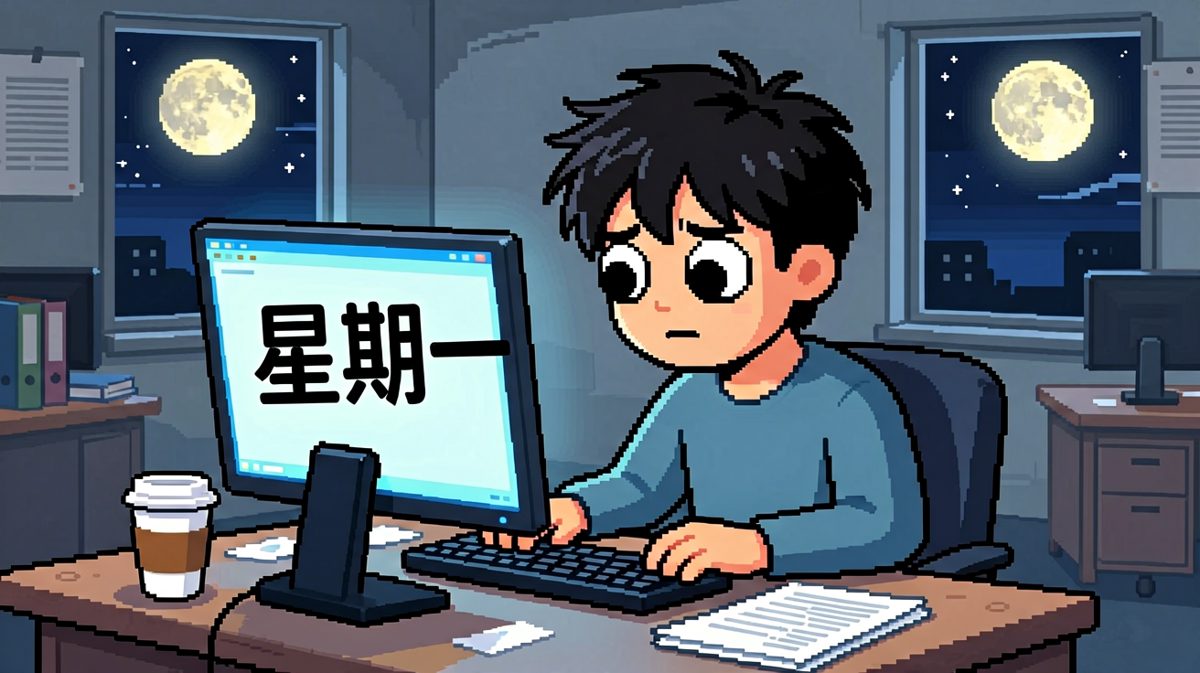 周一清晨，灵魂已死，身体还在上班