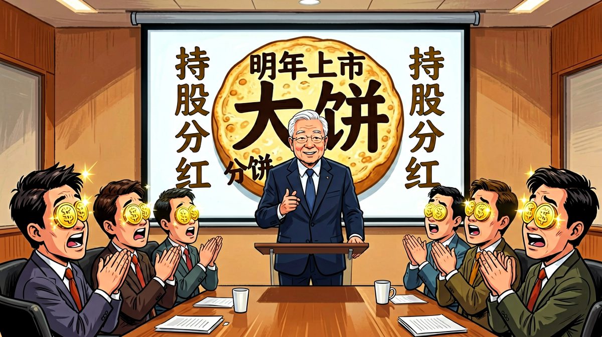 老板画的饼，又大又圆还免单