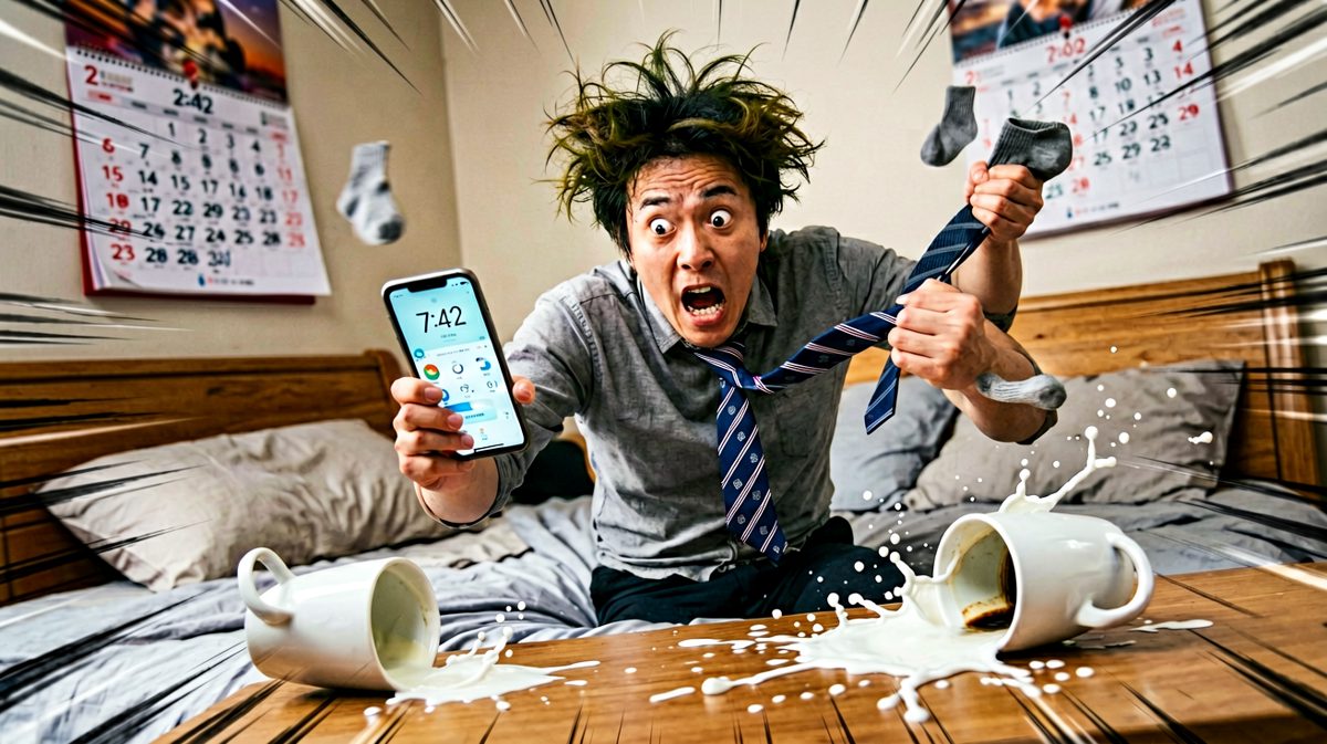 发现要迟到了！灵魂出窍式起床