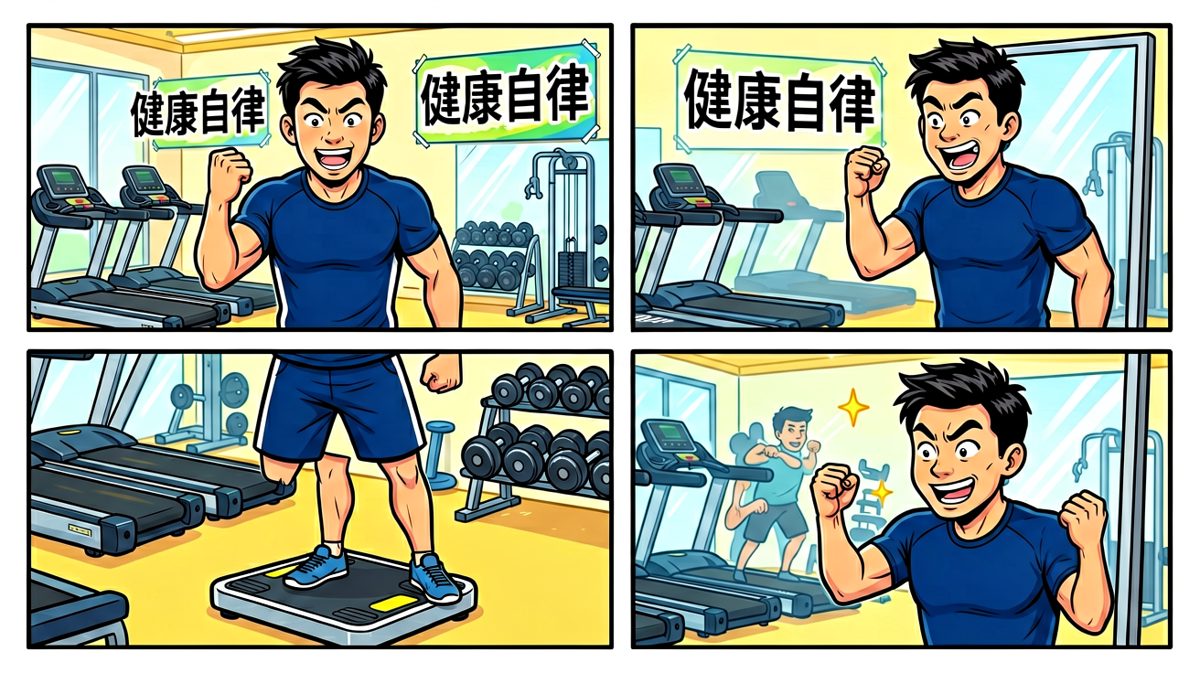 健身房立flag：本月必须减10斤！
