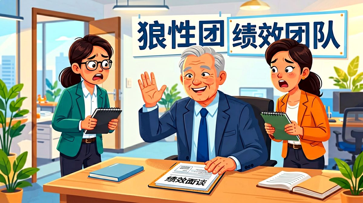 场景一：老板喊'来我办公室'，员工以为要大难临头，结果老板说'恭喜你！你的努力我看到了——以后每月绩效面谈都找你聊聊'，员工当场石化。