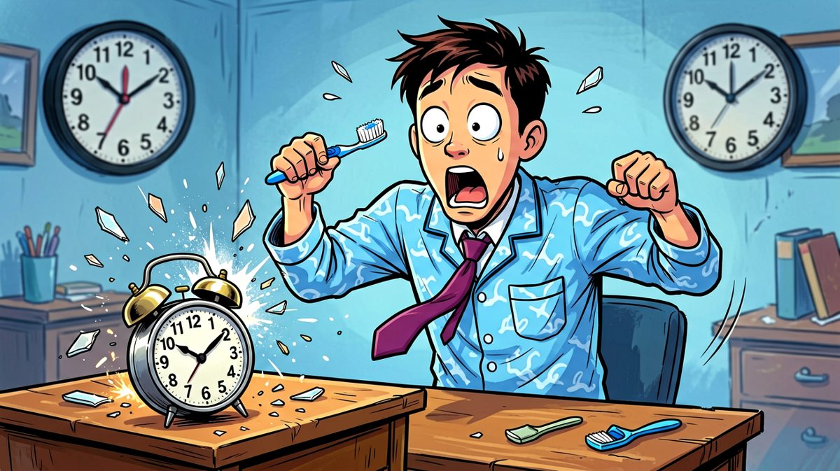 7:58！迟到了迟到了！