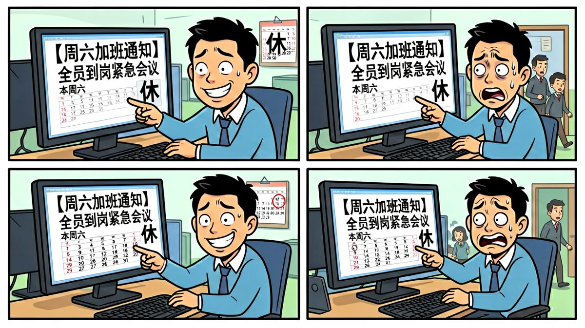 等等……今天不是周六吗？！