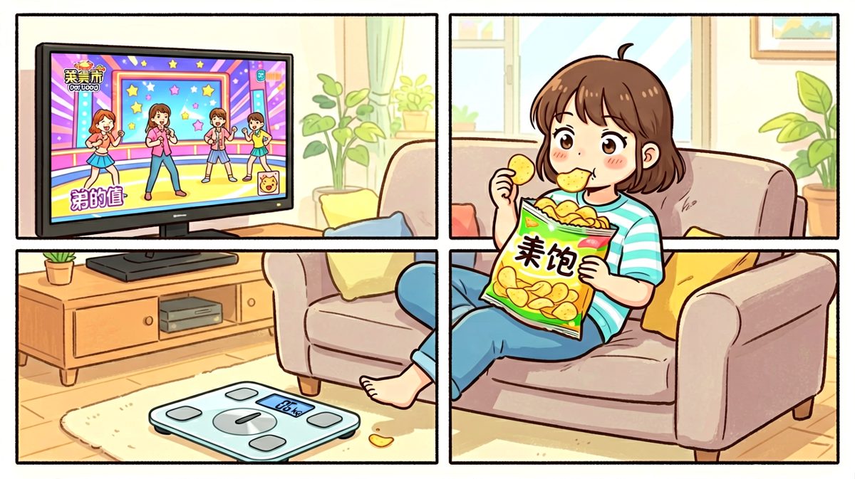 体重秤：你今天走了多少步？ 小陈：很多步，很多很多步！
