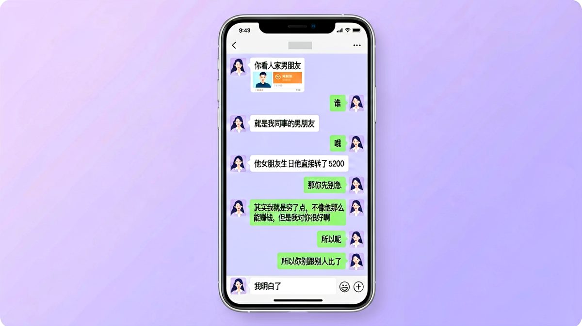 想用'对你好'堵住女朋友的嘴，结果适得其反。