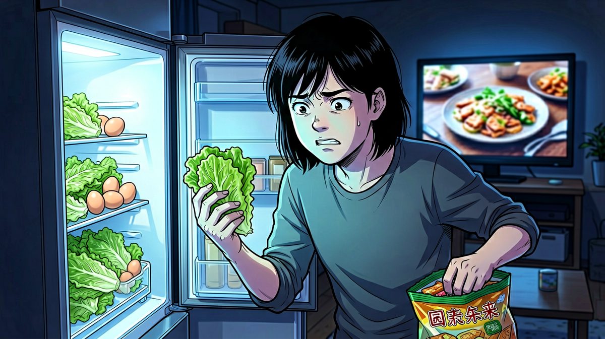 深夜与冰箱里的剩菜进行殊死搏斗
