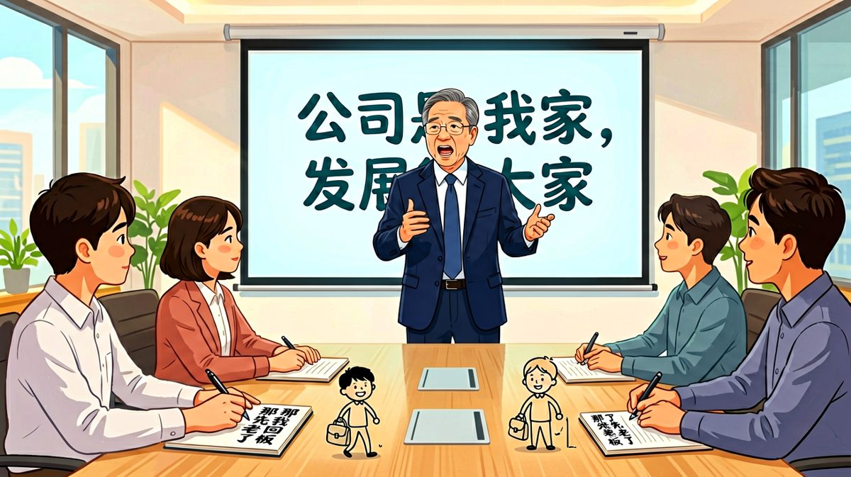 老板说公司是家，员工：那我回家了