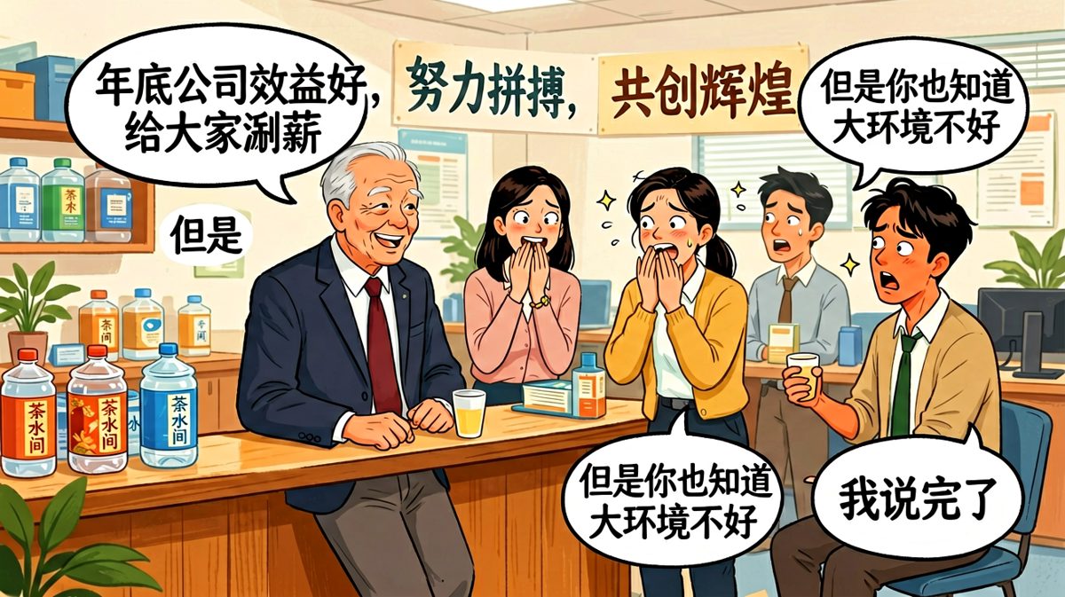 老板说涨薪——但是大环境不好