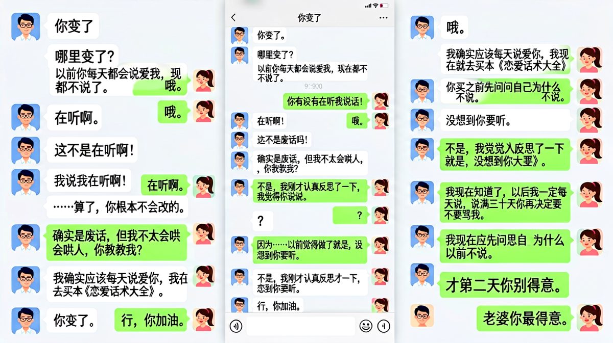 你说我变了，我反思了一晚上